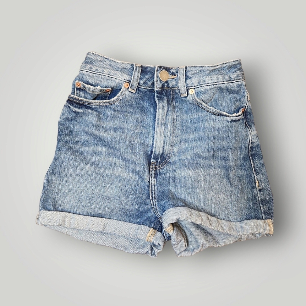 Asos Denim Blue Women's High Waisted Shorts size 0